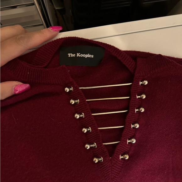 The Kooples Metal Closure Sweater - Picture 8 of 8